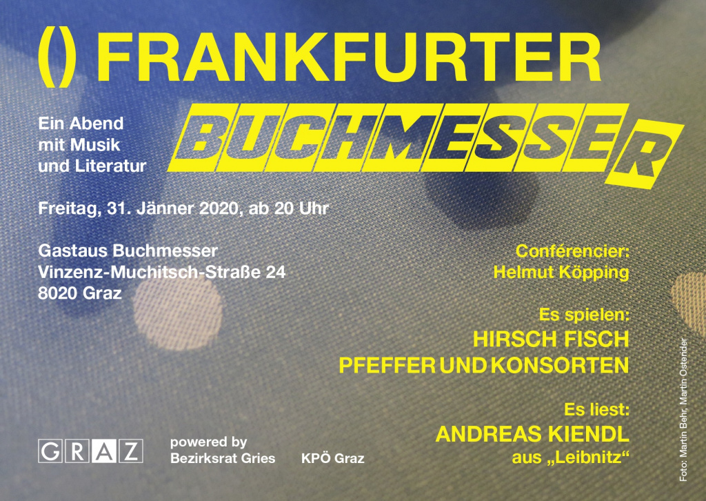 Flyer "Frankfurter Buchmesser" 31.1.2020